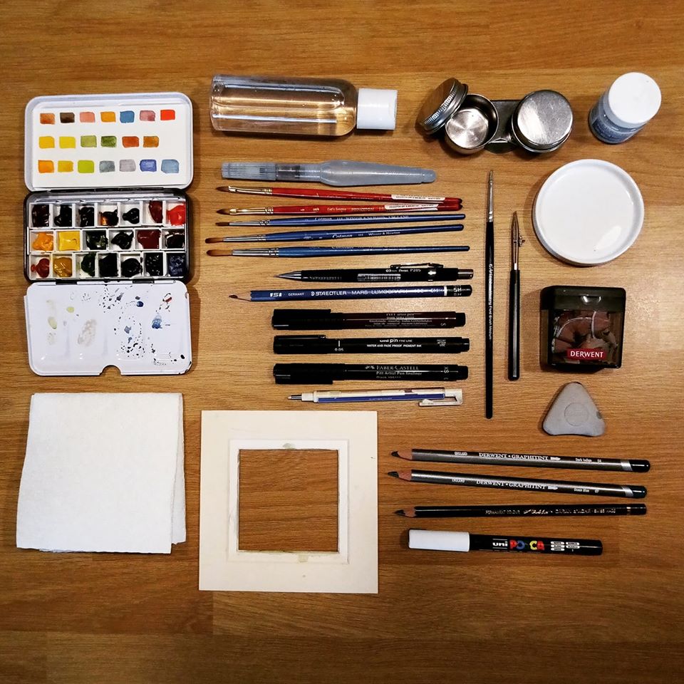 Sketching Fife: What's in my Sketching Kit? – art by cara shanley